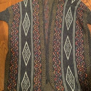 Orange Creek Multicolor Knit Cardigan one size